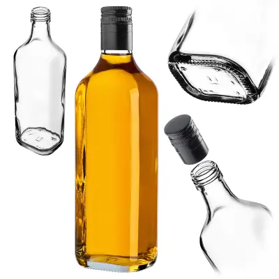 Oldstone steklena steklenica 500ml 0.5l za vino, liker, viski, mesečino, pokrovček