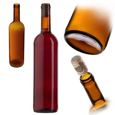 steklenica za vino z bordo zamaškom 0,75 l 750 ml steklenice za vino kozarec za jabolčnik