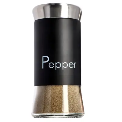 Pepper Pot črna 150 ml jeklena posoda za začimbe
