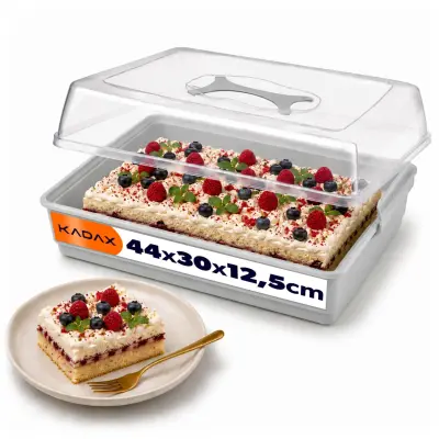 plastična posoda za torte, pecivo, škatla za torte, pravokotna, velika