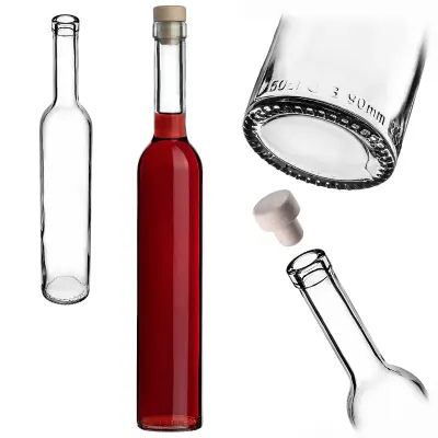 Steklenica Futura 500 ml 0,5 l za vino, liker, liker iz mesečine s pluto
