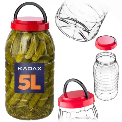 Jar Plastična posoda Pet 5L kozarec za živila Neuničljiv certifikat