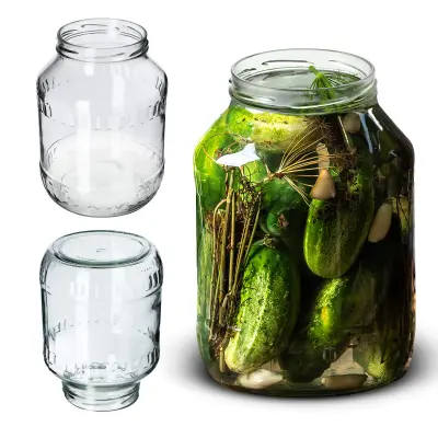 Kozarec 2,5 l Kozarec za med, marmelado, tinkture Steklo 1 kos Fi 100