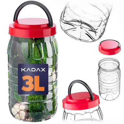 Jar Plastična posoda Pet 3L kozarec za živila Neuničljiv certifikat