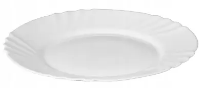 krožnik za večerjo 25 cm, bel, raven kvadratni, veliki krožniki