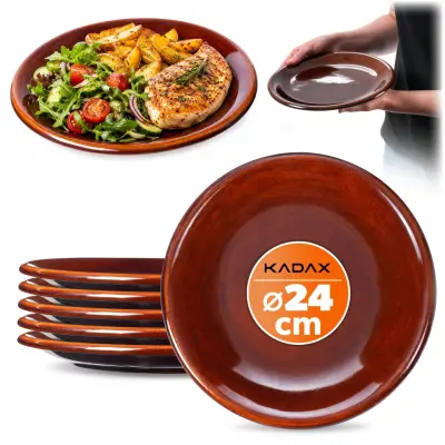 Jedilni krožnik 24 cm Komplet 6 keramičnih krožnikov