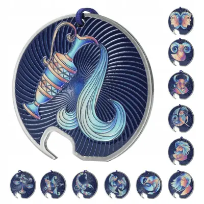 odpirač za steklenice, steklenica piva, kovinsko darilo, Vodnar, zodiak, vzdržljiv
