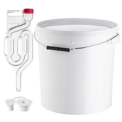 Fermentacijska posoda 20L vedro za vino, liker, pivo, jabolčnik + plutasta tuba