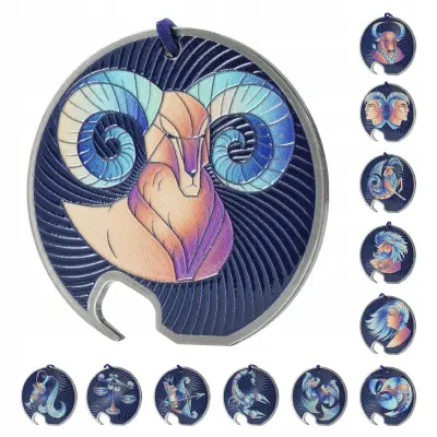 odpirač za steklenice piva kovinsko darilo zodiak oven trpežen