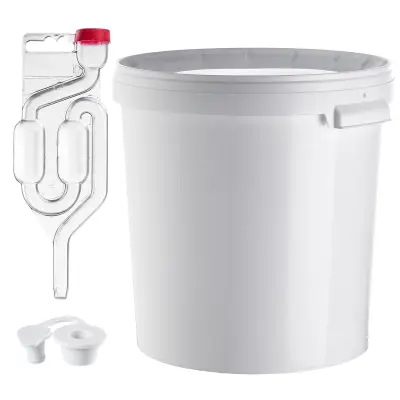 Fermentacijska posoda 33L vedro za vino, liker, pivo, jabolčnik + plutasta tuba