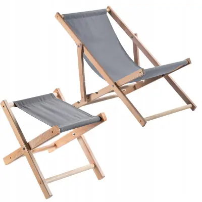 lesen zložljiv ležalnik za na plažo, udoben za teraso, močan naslon za noge
