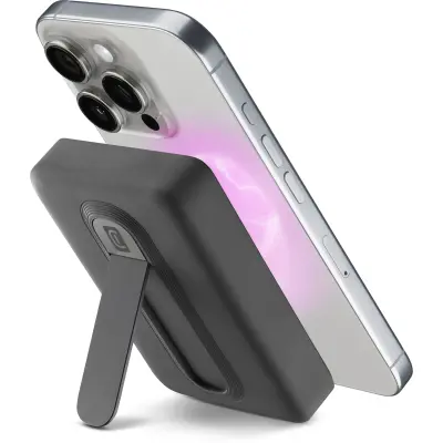 Prenosna baterija CELLULARLINE, Mag Stand, 10000 mAh, QI2
