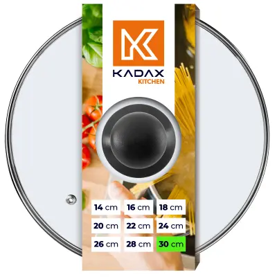 Stekleni pokrov 30 cm Univerzalna ponev, odporna na vročino