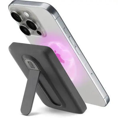 Prenosna baterija CELLULARLINE, Mag Stand, 5000 mAh, QI2