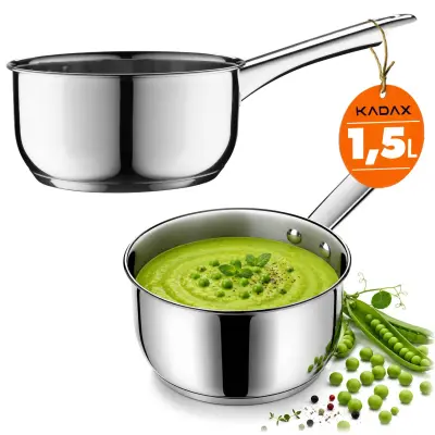 Steel Pot kozica 1,5 l indukcijska plinska kozica iz nerjavečega jekla 16 cm