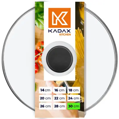 KADAX Pokrywa żaroodporna silikonowa 30cm czarna K
