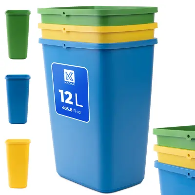 Koš za odpadke 12L Komplet posod za sortiranje odpadkov 3 kosi.