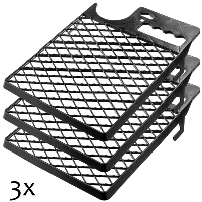 Majhna slikarska mreža 230x305 mm za valjček črne barve z držalom za vedro 3 kosi