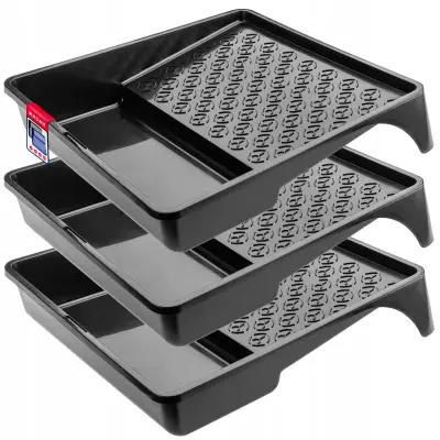 Velik pladenj za barvo 320x350 mm za komplet valjev za barvanje črne barve 3-delni