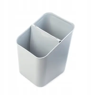 Organizator za odcejalnik jedilnega pribora, stojalo za sušenje, posoda za pripomočke, plastika, siva