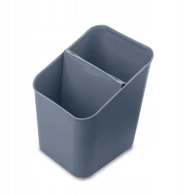 Organizator za odcejalnik jedilnega pribora, stojalo za sušenje, posoda za pripomočke, plastika, siva