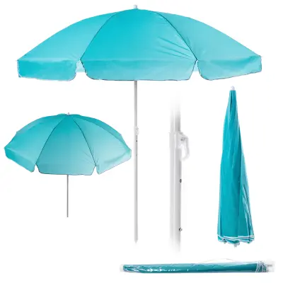 Vrtni senčnik za balkon, teraso, 220 cm, velik, zložljiv za plažo + prevleka
