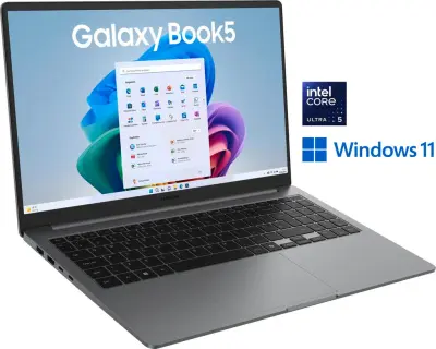 Odprta emb - Laptop Samsung Galaxy Book5 / Core Ultra 5 / RAM 16 GB / SSD Drive / 15,6″ FHD