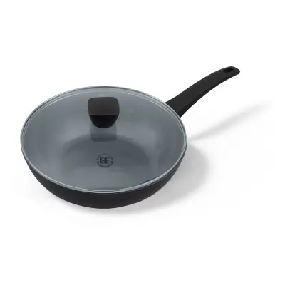 BE Living Wok ponev s pokrovom Delight Black 28 cm