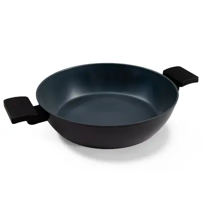 BE Living Nizka posoda za kuhanje s pokrovom Delight Black 28 cm
