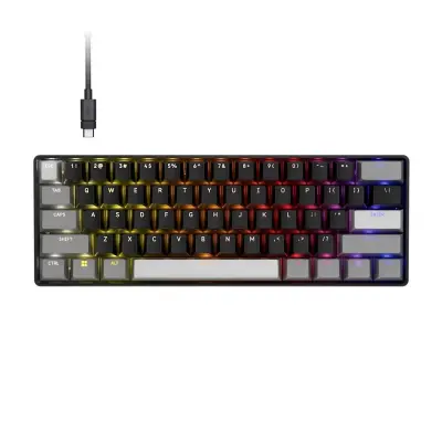 Gaming tipkovnica CORSAIR CLIPPER PRO MINI 60 CH-979101J, Hall Effect, črna