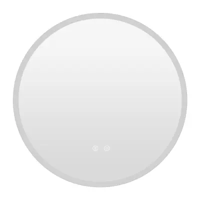 Okroglo kopalniško ogledalo z LED-osvetlitvijo in protimeglenim premazom