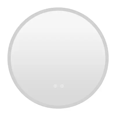 Okroglo stensko kopalniško ogledalo z LED-osvetlitvijo, Ø 70 cm