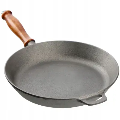 litoželezna ponev, plinska indukcija, 26 cm, protisprijemalna prevleka, velika