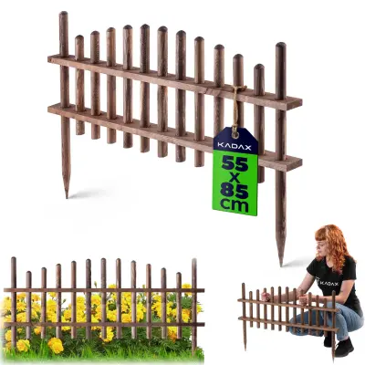 Lesena vrtna ograja Palisade Vrtni rob 85x35 cm Borov les