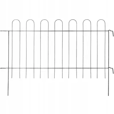 Vrtna ograja Kovinska ograja Vrtna ograja Palisadni rob 99 x 70 cm