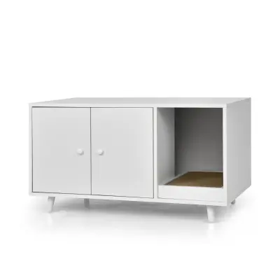 Omara za mačko 3 v 1 – praskalnik in hišica za mačko 90 x 50 x 50 cm