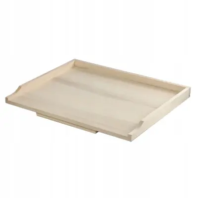 Velika lesena deska za pecivo 63x50cm XXL enostranska masivna kuhinja