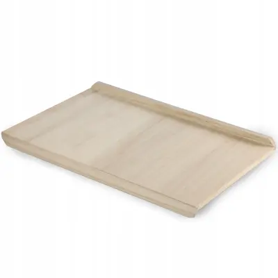 Velika lesena deska za pecivo 60x40cm XXL enostranska masivna kuhinja