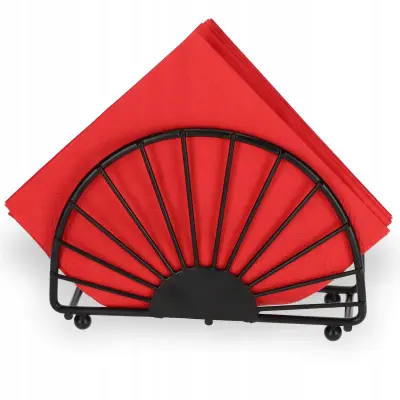 držalo za prtičke črne kovine elegantno mat držalo za prtičke 14 cm