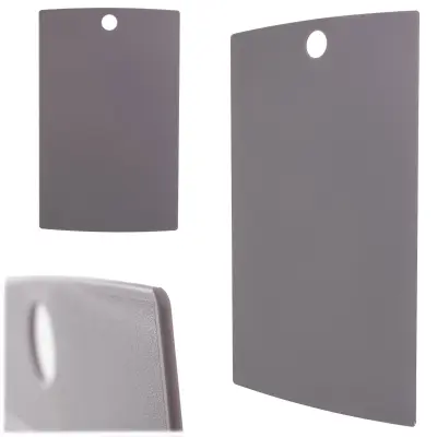 Slim Solid Plastic Kuhinjski Pladenj za Rezanje Siv 38,5 x 24 cm