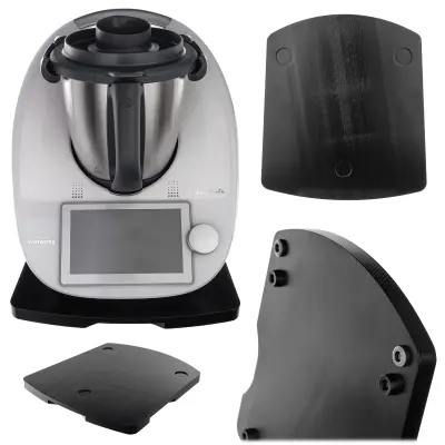 Thermomix Tm6 Tm5 Črno leseno stojalo 34x28 cm