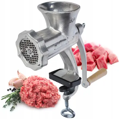 Ročni mlinček za meso iz litega železa 10 Grinder Alfa Poland Original