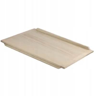Velika lesena deska za pecivo 80x60cm XXL enostranska masivna kuhinja