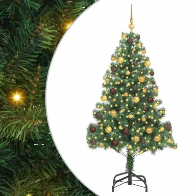 vidaXL Božično drevo Zelena 180 cm PVC