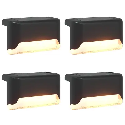 vidaXL Sončne luči za zunanjo uporabo z zemeljskim klinom 4 pcs 4,5 cm