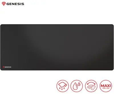 GENESIS CARBON 500 ULTRA LOGO podloga za miško, gaming / pisarniška, 1100x450mm, vodoodporna, glad