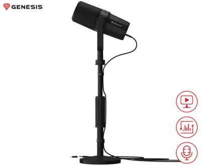 GENESIS RADIUM 750D profesionalni mikrofon, črn