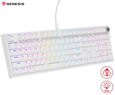 GENESIS THOR 404 gaming mehanska tipkovnica, žična, RGB LED osvetlitev, Hot-Swap tehnologija, Anti