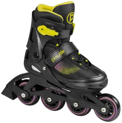 Nastavljivi otroški rolerji PLAYLIFE Joker Yellow Glow