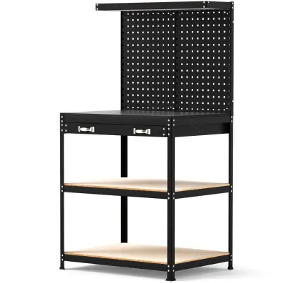 Delovna miza z luknjanim panelom Delovna miza 81 x 41 x 156 cm